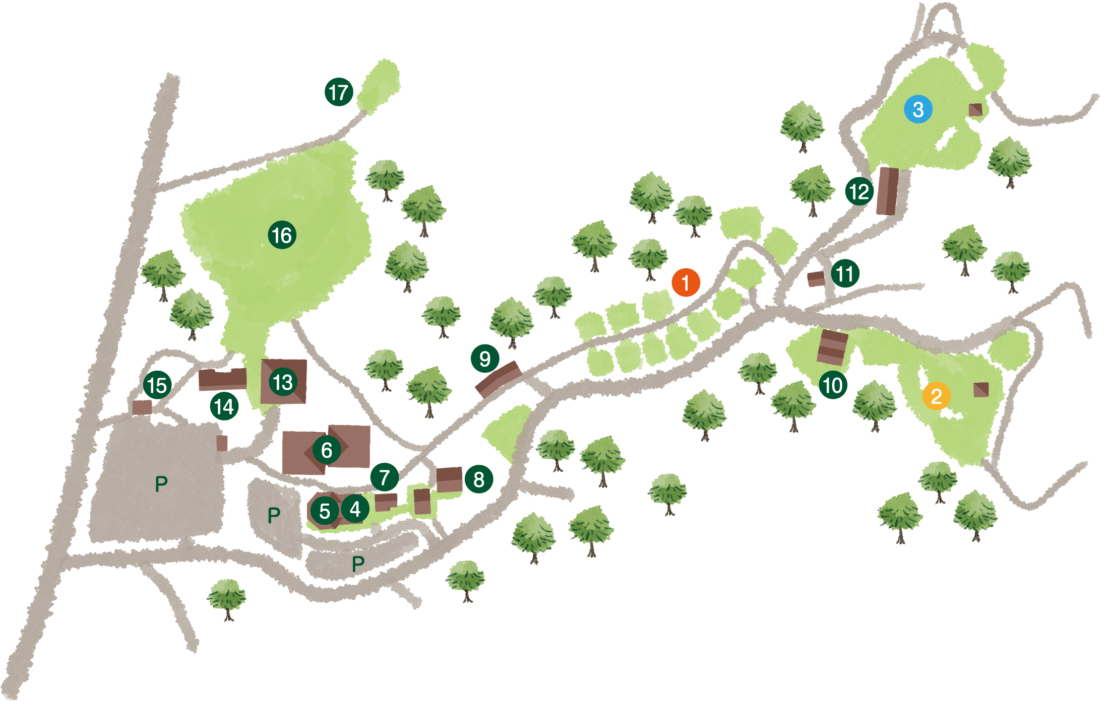 キャンプ場マップ